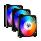  Fan Lian Li UNI Fan AL 120 Triple Black (LED ARGB - Fan ghép nối không dây) 