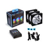  Fan Lian Li UNI Fan AL 120 Triple Black (LED ARGB - Fan ghép nối không dây) 