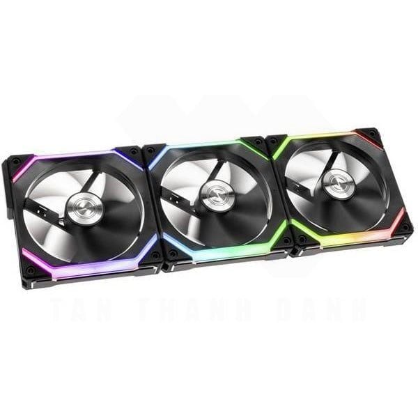  Fan Lian Li UNI Fan SL 120 Triple Black (LED ARGB - Fan ghép nối không dây) 