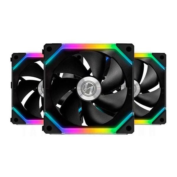  Fan Lian Li UNI Fan SL 120 Triple Black (LED ARGB - Fan ghép nối không dây) 