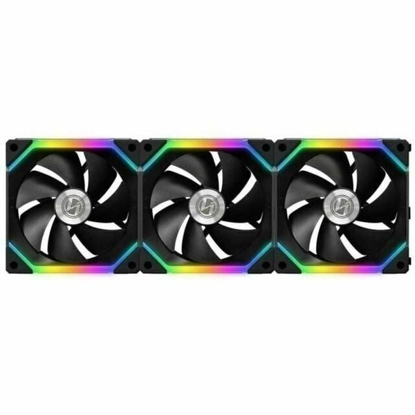  Fan Lian Li UNI Fan SL 120 Triple Black (LED ARGB - Fan ghép nối không dây) 