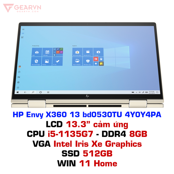  Laptop HP Envy X360 13 bd0530TU 4Y0Y4PA 