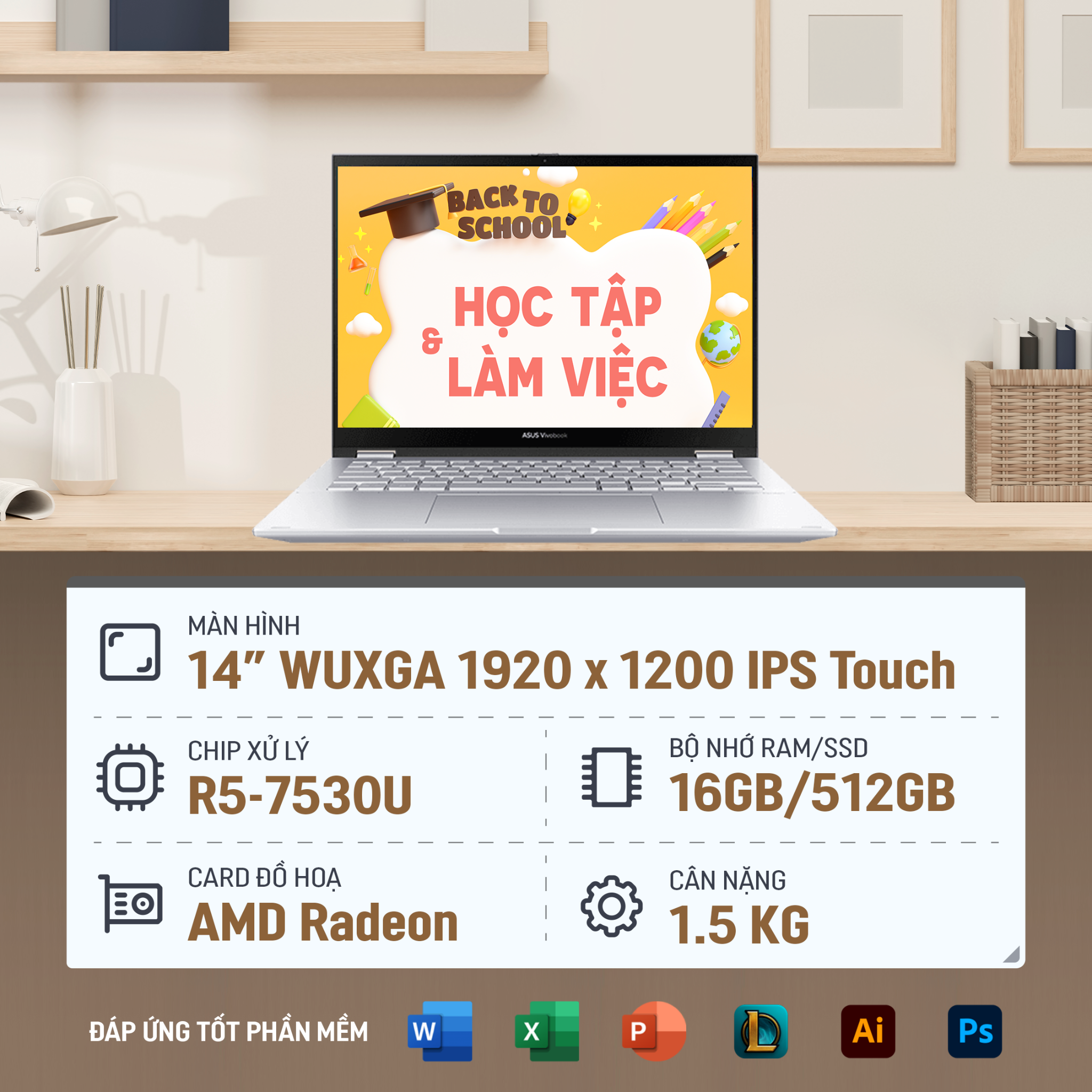 Laptop ASUS Vivobook S 14 Flip TN3402YA LZ192W