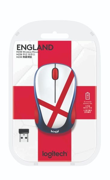  Logitech M238 Wireless - World Cup Edition - England 