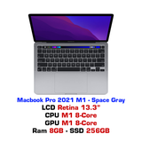  MacBook Pro 13 M1 8GB 256GB - Grey 
