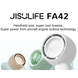  Quạt du lịch cầm tay Jisulife Super mini Turbo fan 4500Mah FA42-1 Brown J1579 