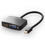 UGreen Mini DP male to VGA female+HDMI female converter cable (1080P) (MD108) 