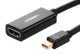  Phụ kiện UGreen Mini DP to HDMI female converter cable (1920*1080) (MD112-40360) 