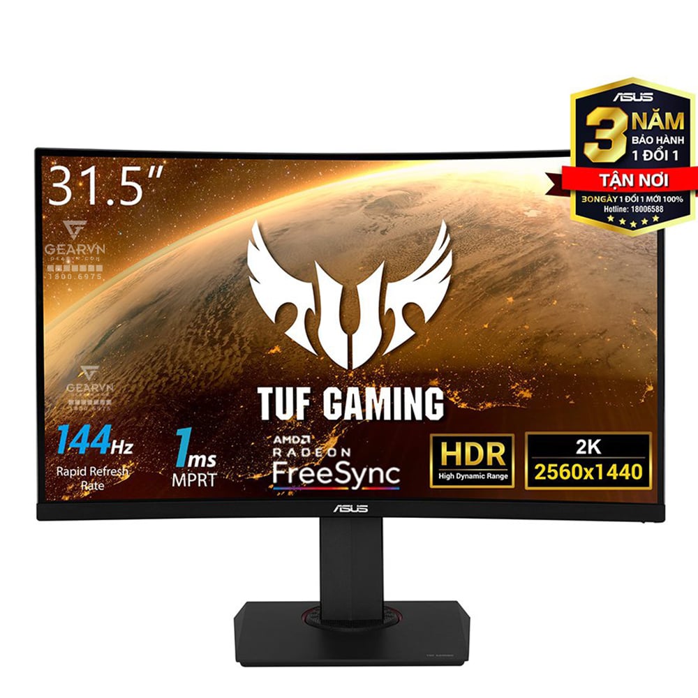 Pc Monitor Multiple 32 Inch 2k 144hz Màn Hình Asus TUF GAMING