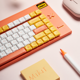  Bàn Phím MIKIT CL80 Marmalade Low Profile TTC Mini Gold Pink 