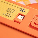  Bàn Phím MIKIT CL80 Marmalade Low Profile TTC Mini Gold Pink 