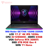  Laptop gaming MSI Raider GE77 HX 12UHS 229VN 