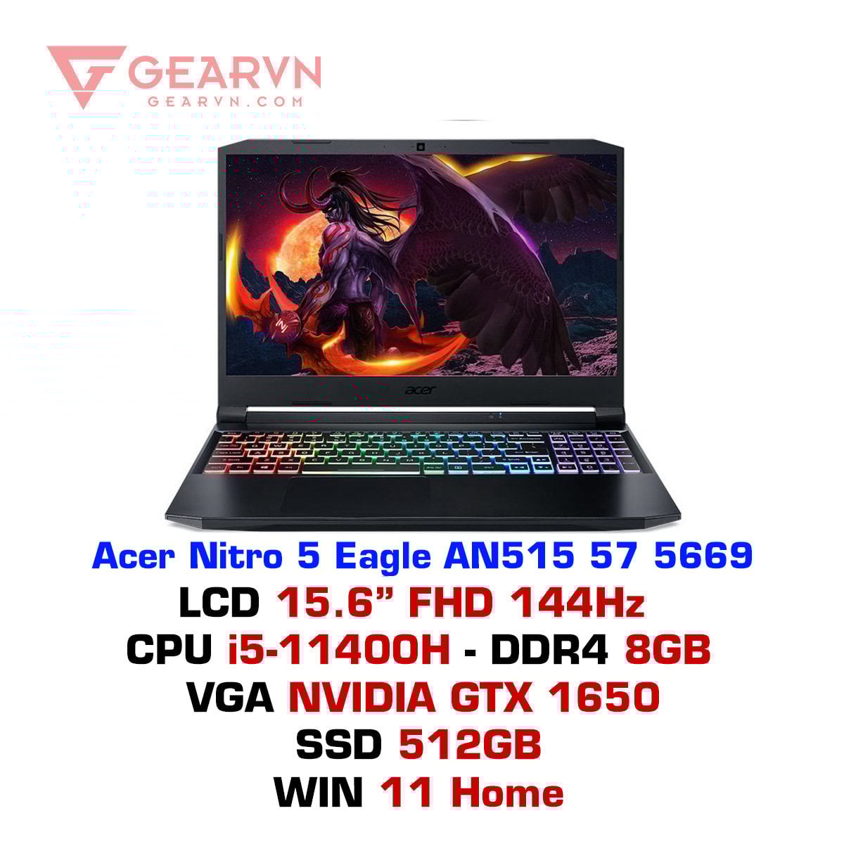 Laptop Gaming Acer Nitro 5 Eagle AN515 57 5669