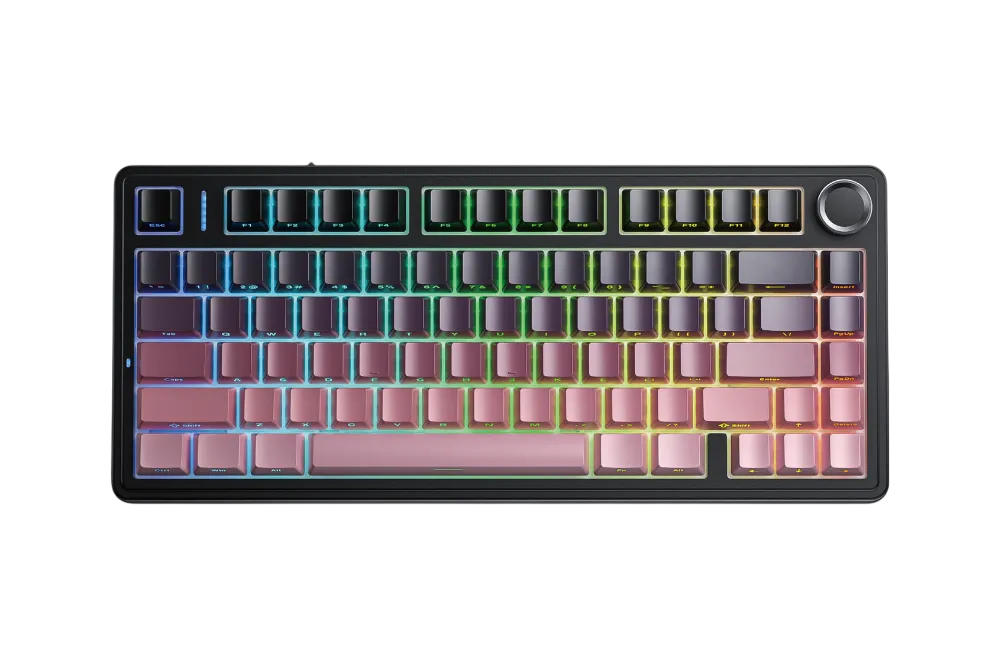 Bàn phím AULA F75 (Đen +Hồng Gradient/Reaper switch) F7514