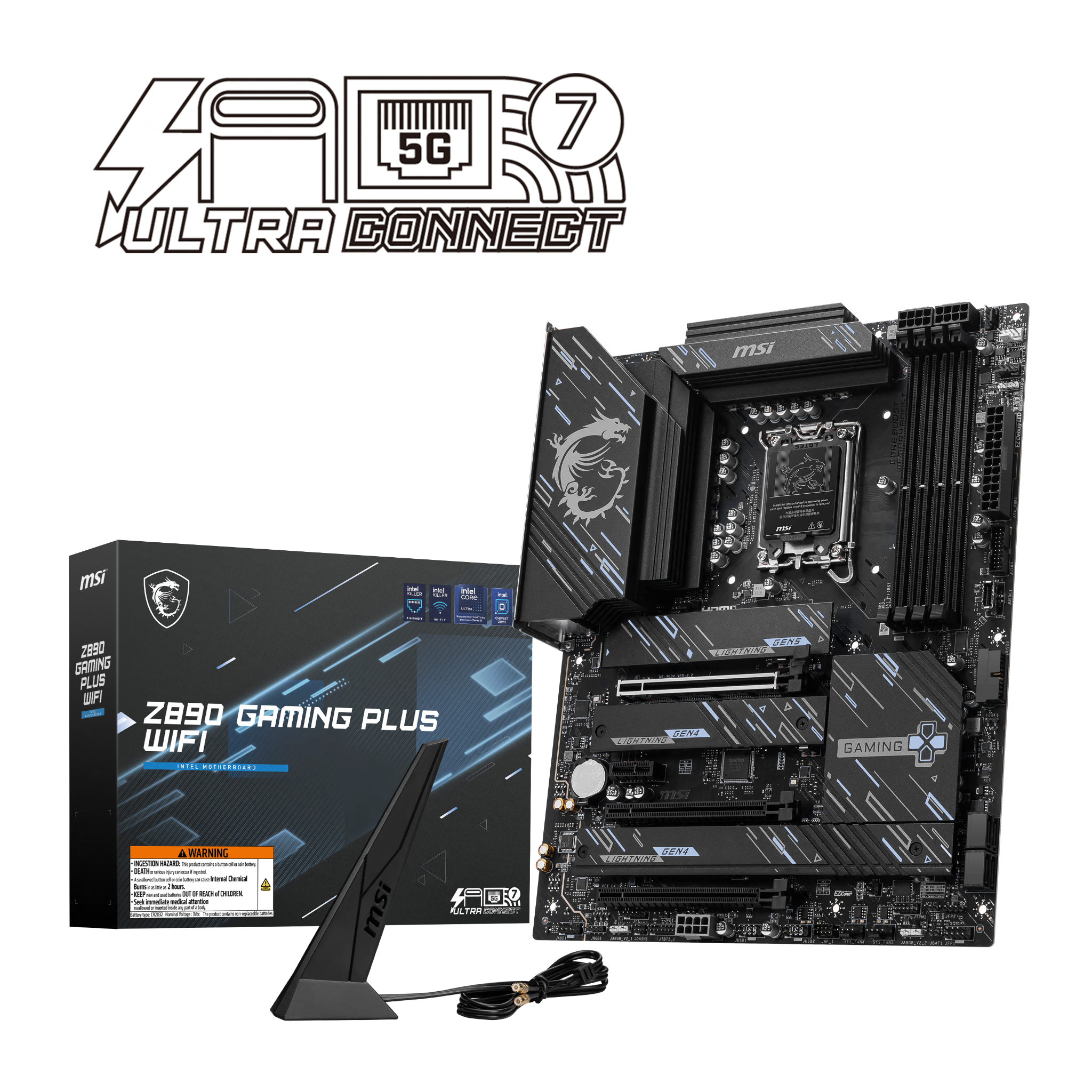 Bo Mạch Chủ Msi Z890 Gaming Plus Wifi (Ddr5)