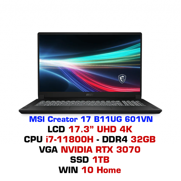  Laptop MSI Creator 17 B11UG 601VN 