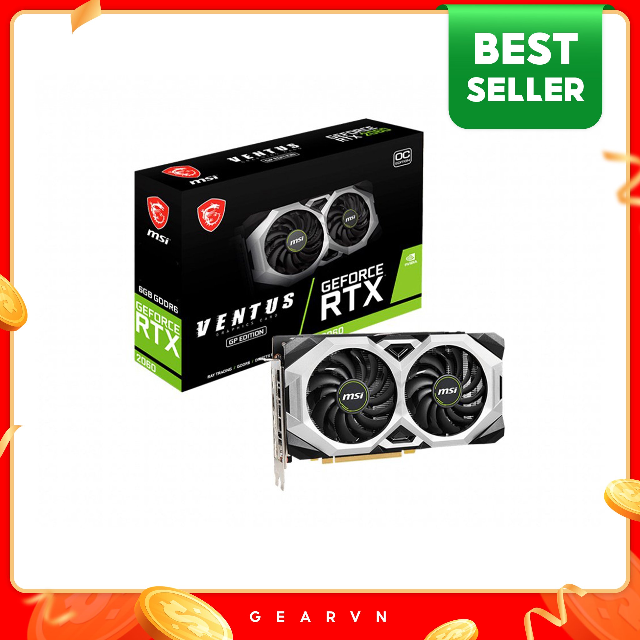 Card màn hình MSI GeForce RTX 2060 VENTUS GP OC – GEARVN.COM Card màn hình MSI GeForce RTX 2060 VENTUS GP OC – GEARVN.COM