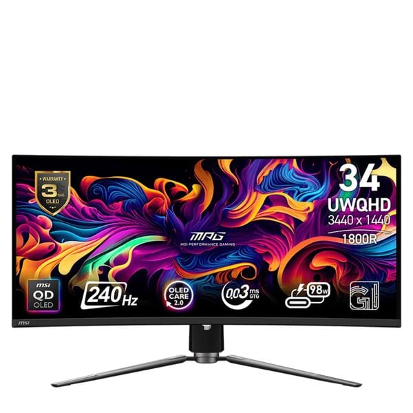 Màn hình cong MSI MPG 341CQPX QD-OLED 34" QD-OLED 2K 240Hz chuyên game