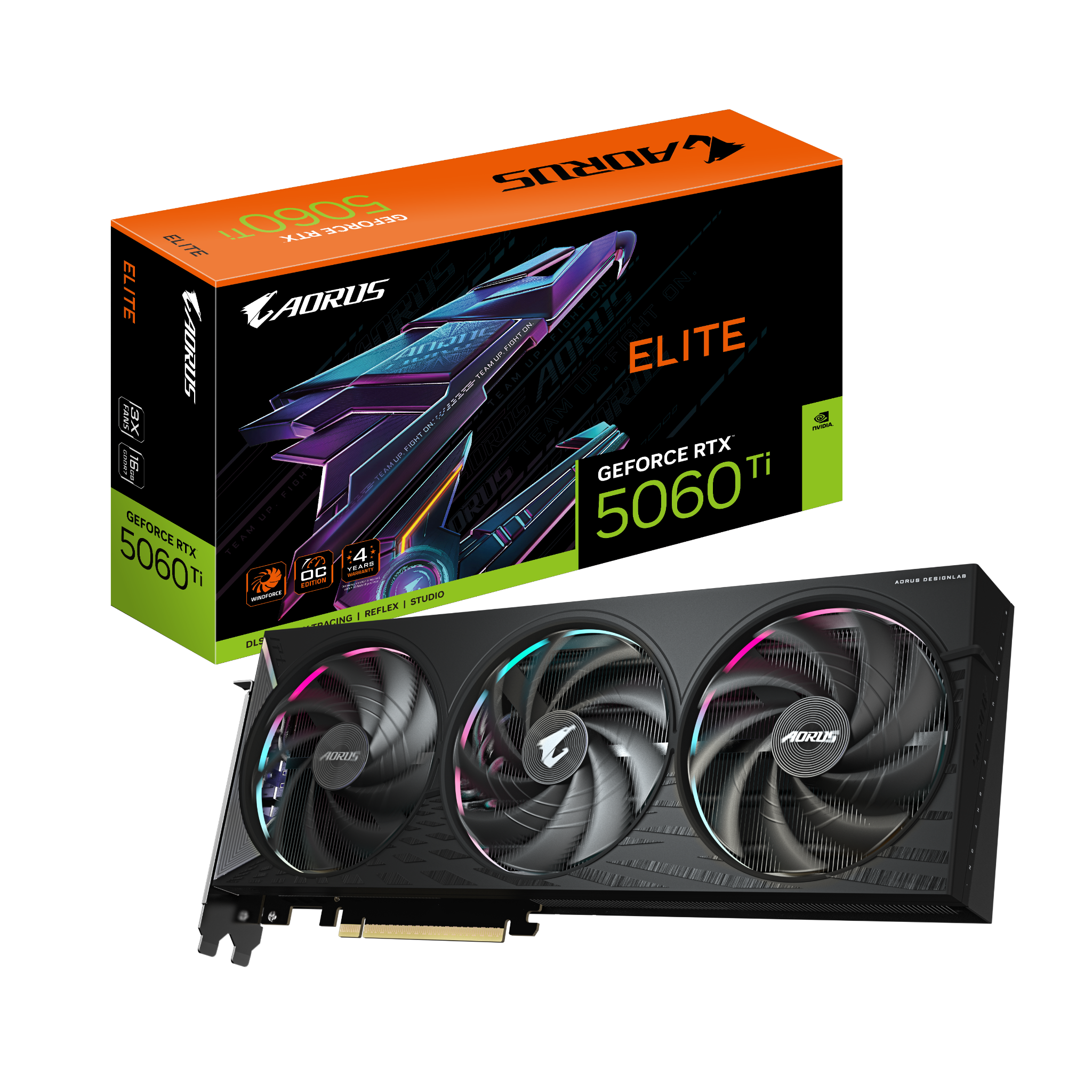 Card màn hình Gigabyte GeForce RTX 5060 Ti Aorus Elite 16GB
