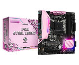  Mainboard Asrock B450M Steel Legend Pink 