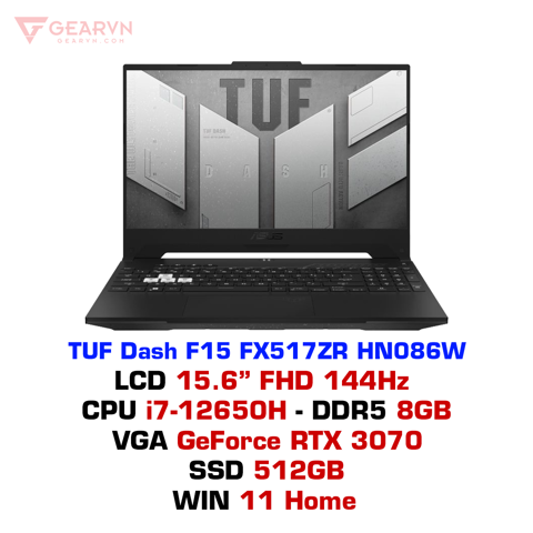  Laptop gaming ASUS TUF Dash F15 FX517ZR HN086W 