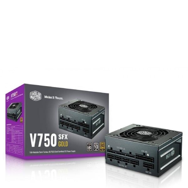 Nguồn Máy Tính Cooler Master V750 Sfx - 80 Plus Gold - Full Modular (750W)
