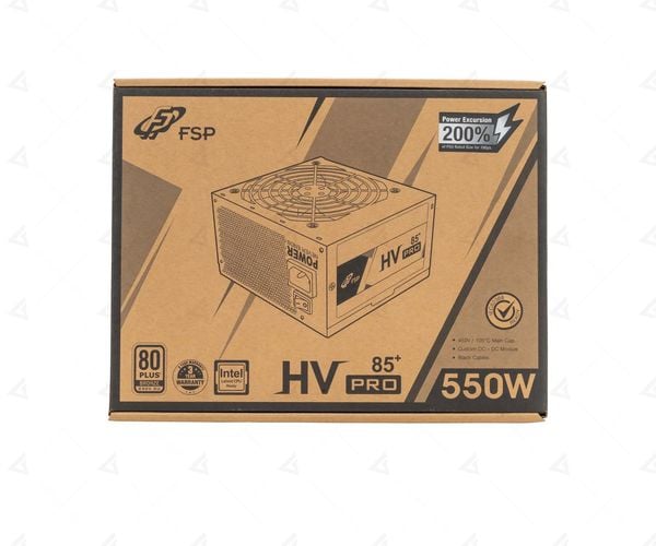  Nguồn máy tính FSP HV PRO 550W - 80 Plus Bronze (550W) 