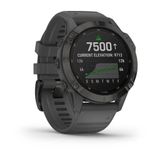  Đồng hồ thông minh Garmin Fēnix 6 - Pro Solar Edition Black w/Slate Gray Band 