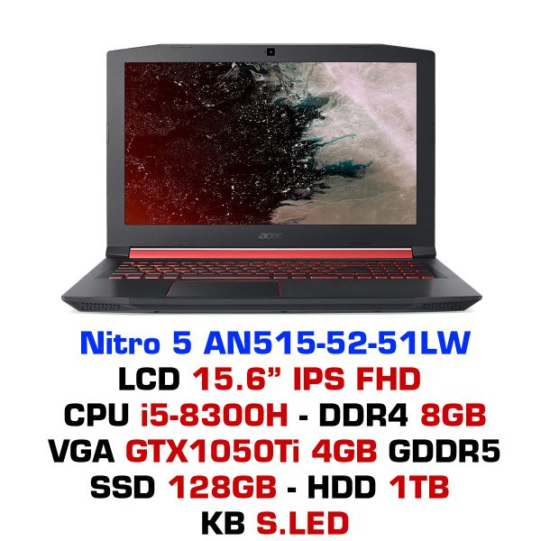  Laptop Gaming Acer Nitro 5 AN515-52-51LW 