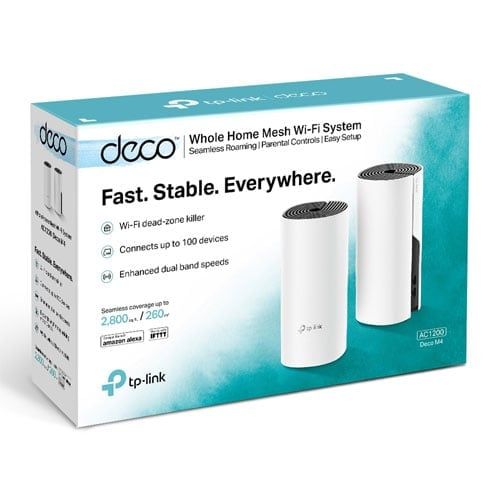  Thiết bị định tuyến Router TP-Link Wi-Fi Mesh AC1200 Deco E4 ( 2 Pack ) 