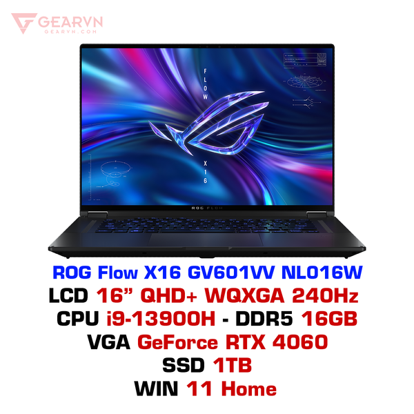  Laptop gaming ASUS ROG Flow X16 GV601VV NL016W 