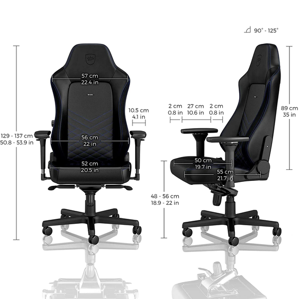  Ghế Gaming Noble Chair - Hero Series Black/ Blue 