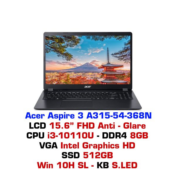  Laptop Acer Aspire 3 A315-54-368N 