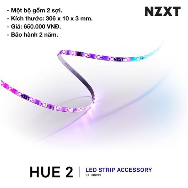  Phụ Kiện NZXT HUE 2 LED STRIPS (2 dây) 