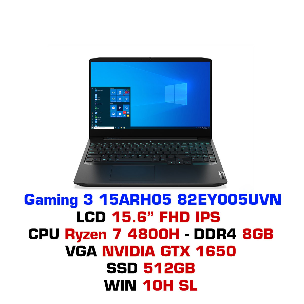 Laptop Lenovo IdeaPad Gaming 3 15ARH05 82EY005UVN – GEARVN.COM