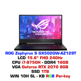  Laptop Gaming ASUS ROG Zephyrus S GX502GW AZ129T 