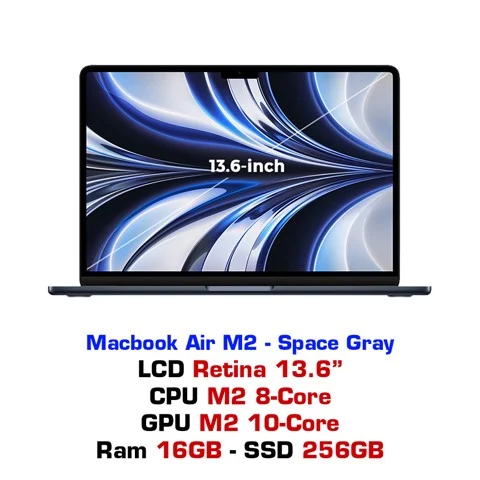  Macbook Air M2 10GPU 16GB 256GB - Midnight 
