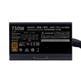  Nguồn máy tính Cooler Master MWE 750 - 80 Plus Bronze - V2 230V (750W) 
