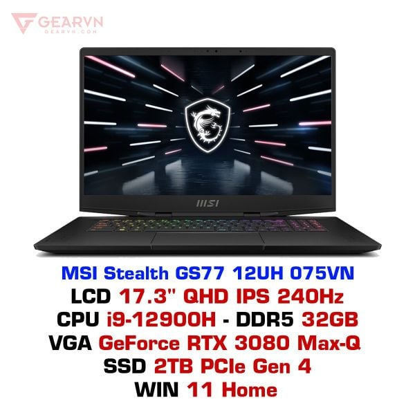 Laptop gaming MSI GS77 12UH 075VN