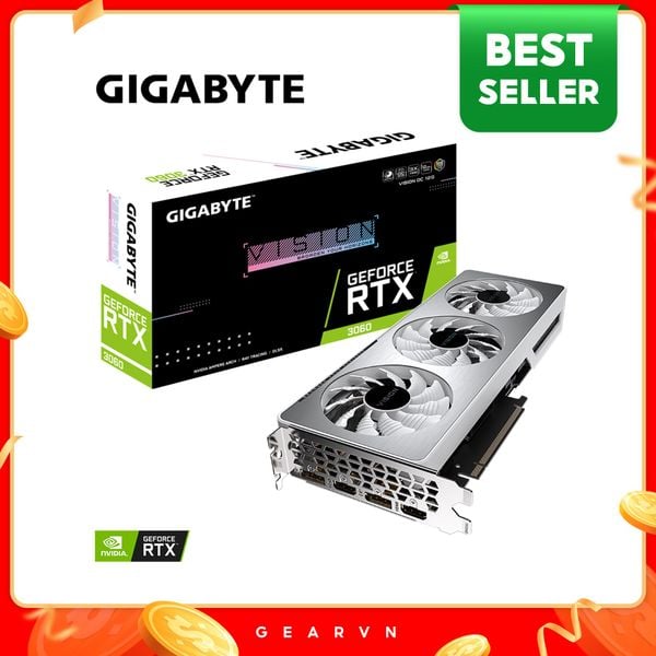 Card màn hình GIGABYTE GeForce RTX 3060 Vision OC 12G (LHR) (GV-N3060VISION-OC-12GD)