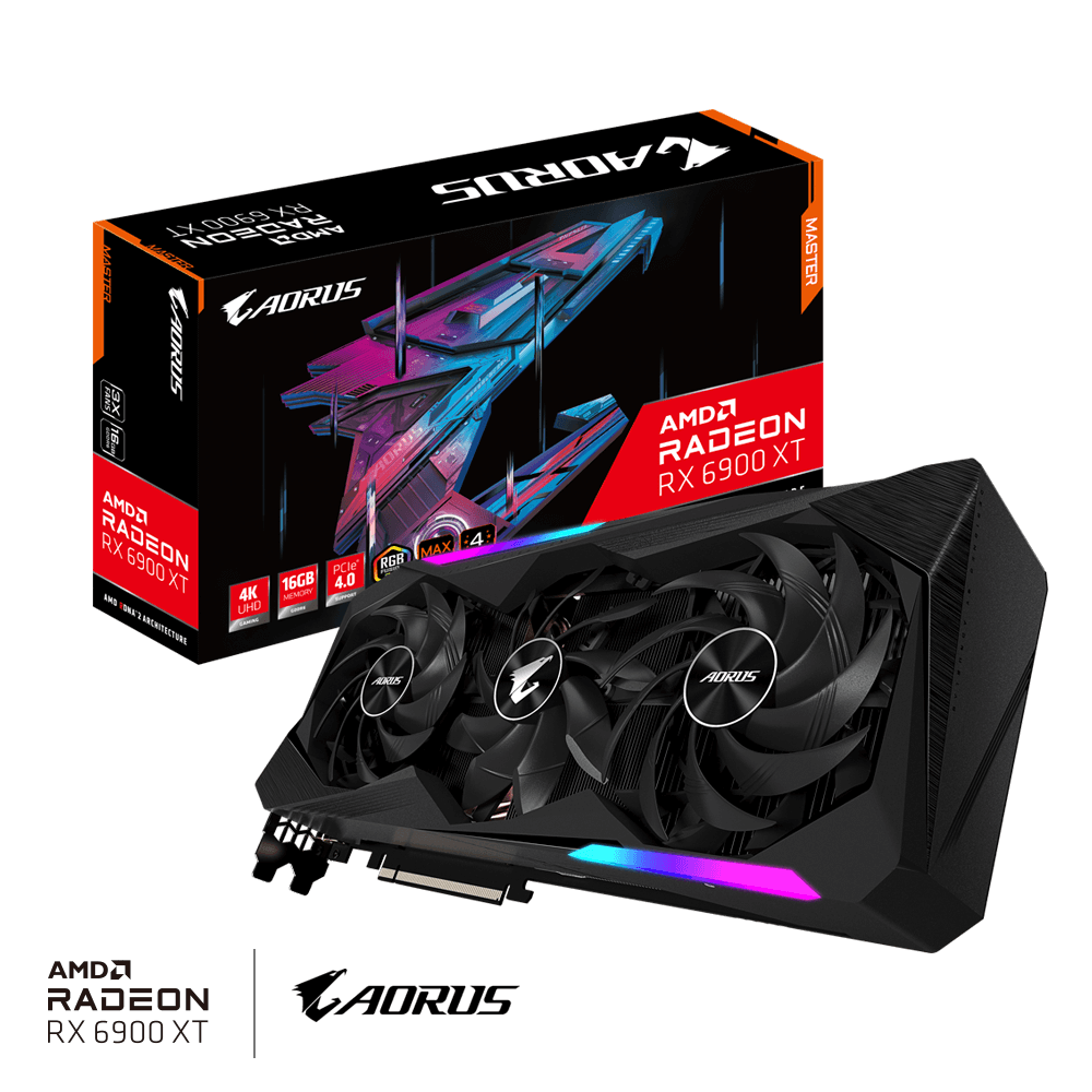  Card Màn Hình Gigabyte AORUS Radeon RX 6900 XT MASTER 16G (GV-R69XTAORUS-M-16GD) 
