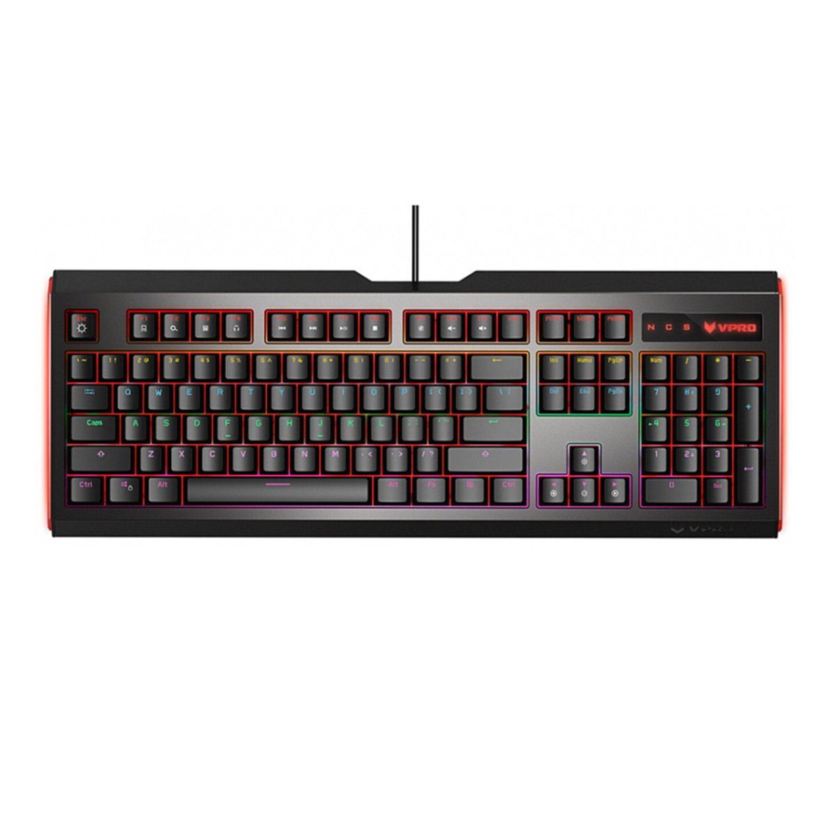 Bàn Phím Rapoo V500L Rainbow Red Switch