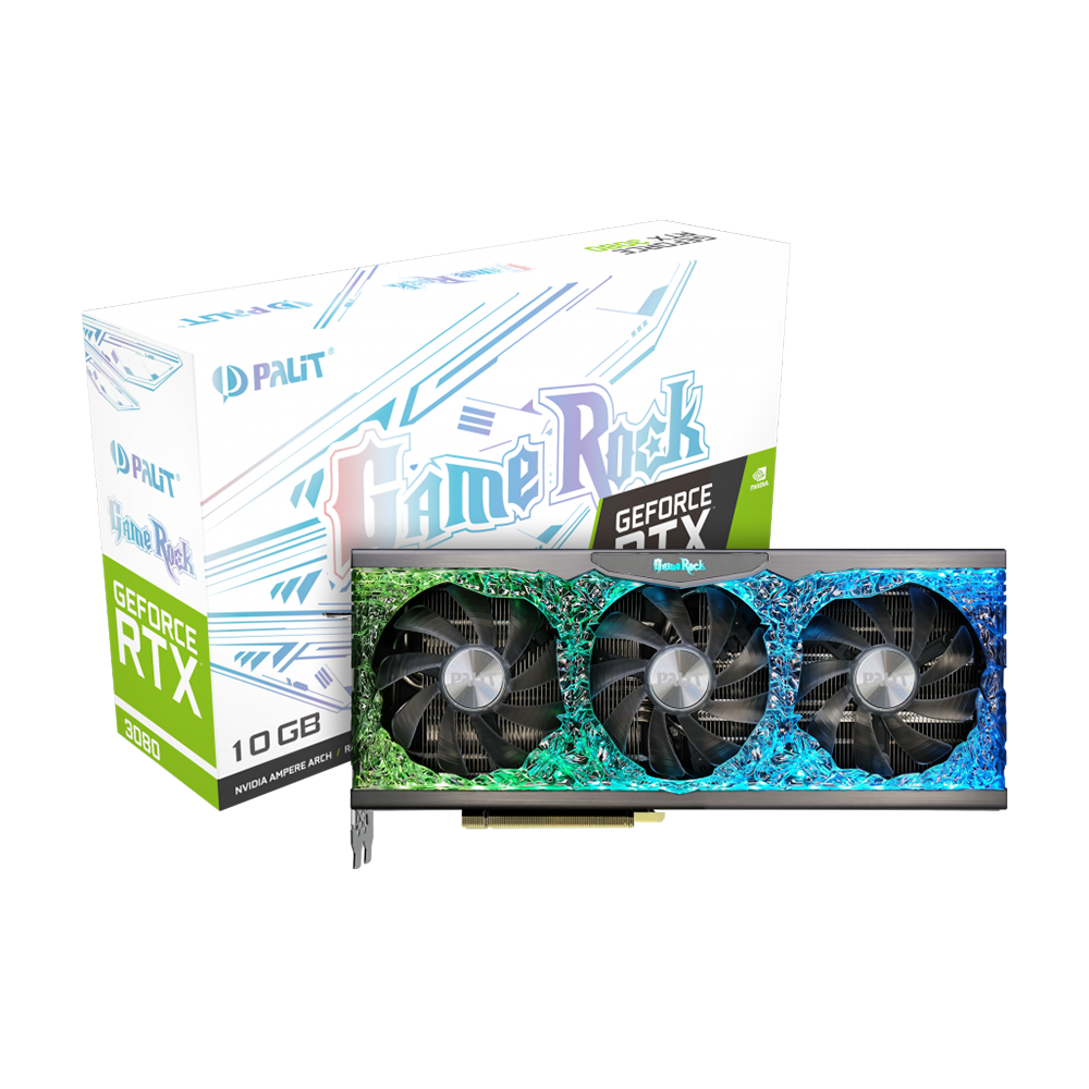VGA PALIT GeForce RTX 3080 GameRock 10G Chính Hãng, Giá Tốt