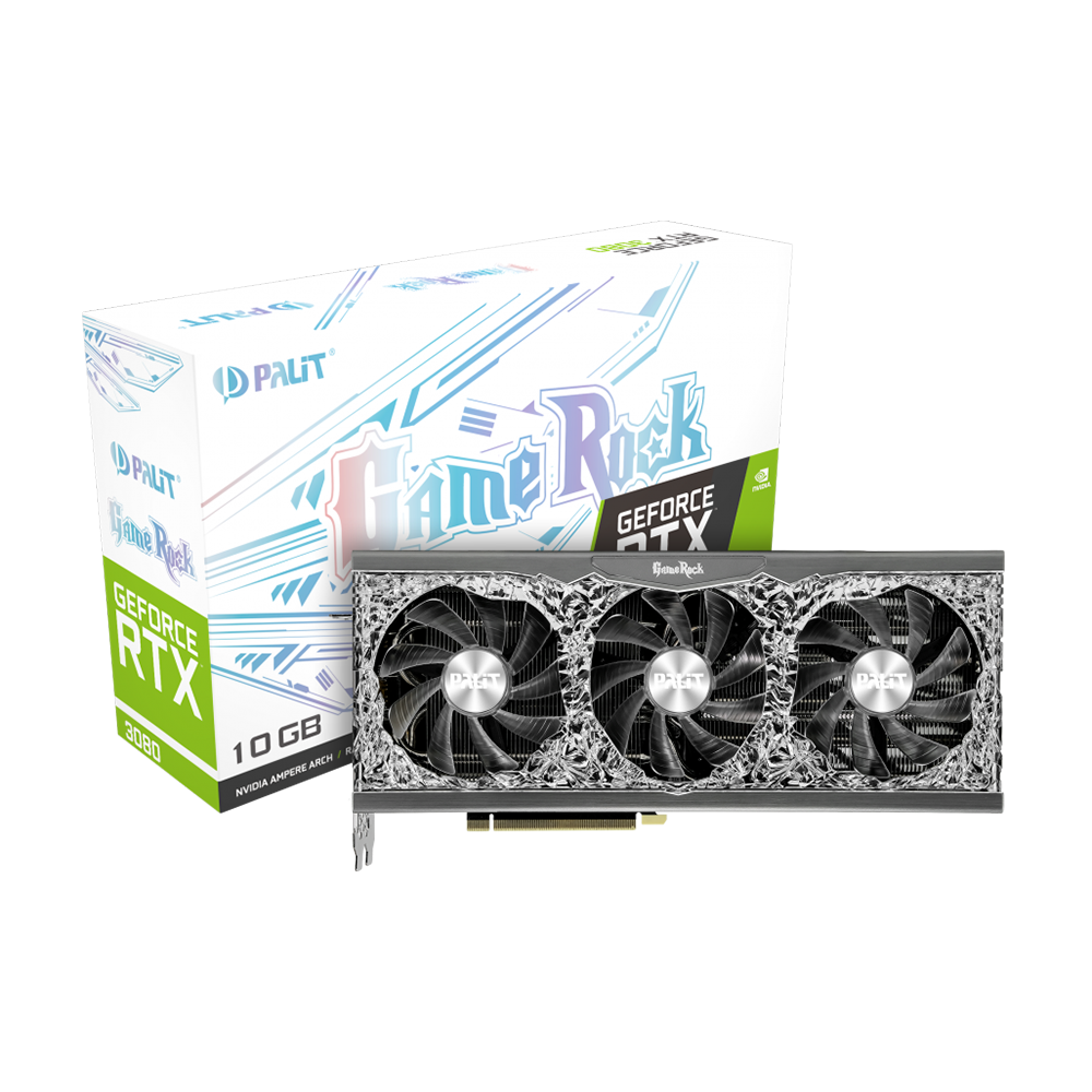 美品 Palit RTX3080 Game Rock OC 10GB(非LHR) Palit Products - GeForce RTX™ 3080 GameRock OC ::