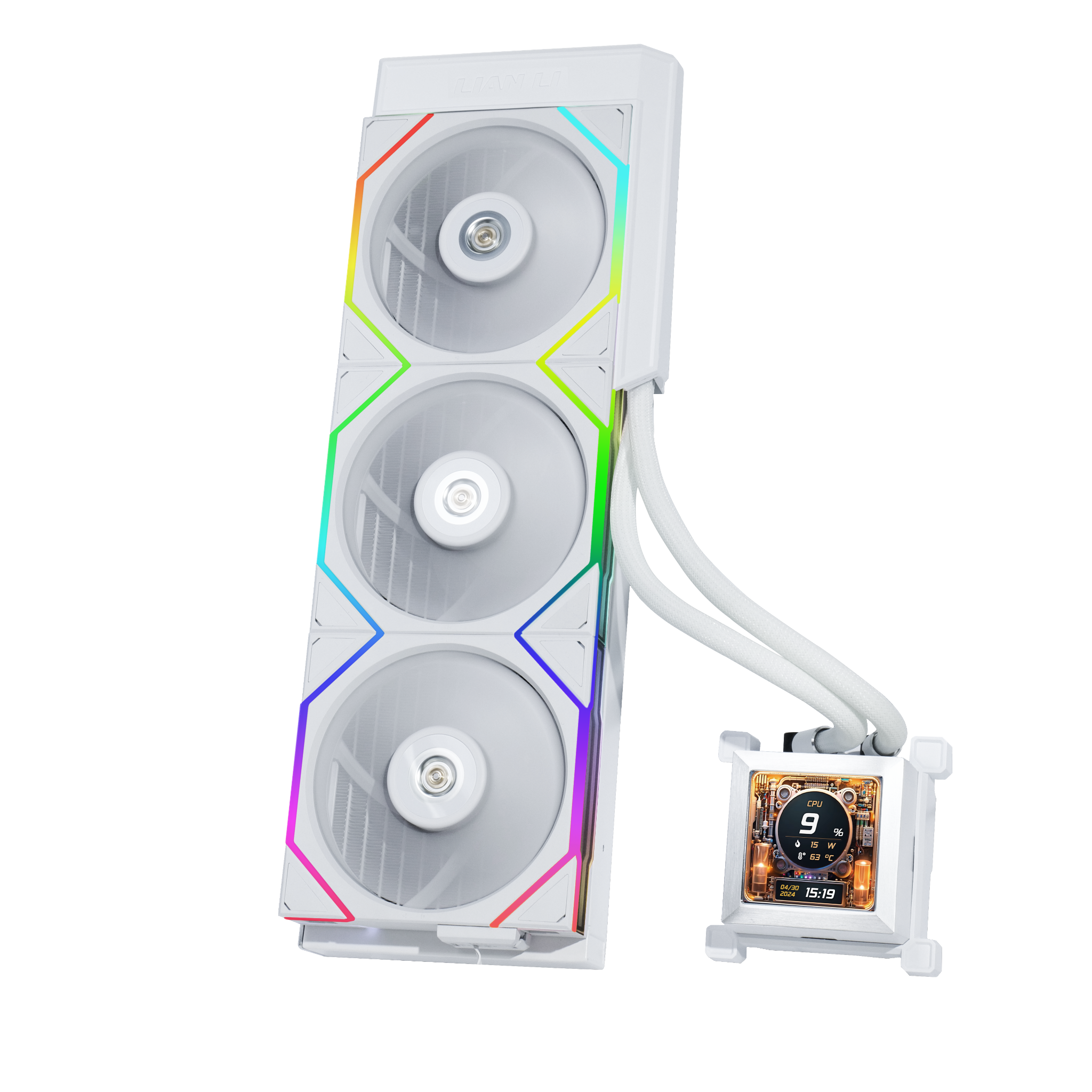 Tản Nhiệt Aio Lian Li Hydroshift Lcd 360Tl White