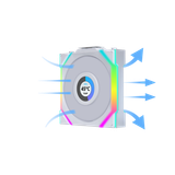  Quạt Máy Tính Lian Li SL120 LCD Triple pack White - 12SLLCD1W3W (Màn hình LCD/Led vô cực) 