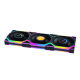  Quạt Máy Tính Lian Li SL120 LCD Triple pack Black Reverse - 12RSLLCD1W3B (Màn hình LCD/Led vô cực/Đảo chiều) 