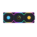  Quạt Máy Tính Lian Li SL120 LCD Triple pack Black Reverse - 12RSLLCD1W3B (Màn hình LCD/Led vô cực/Đảo chiều) 