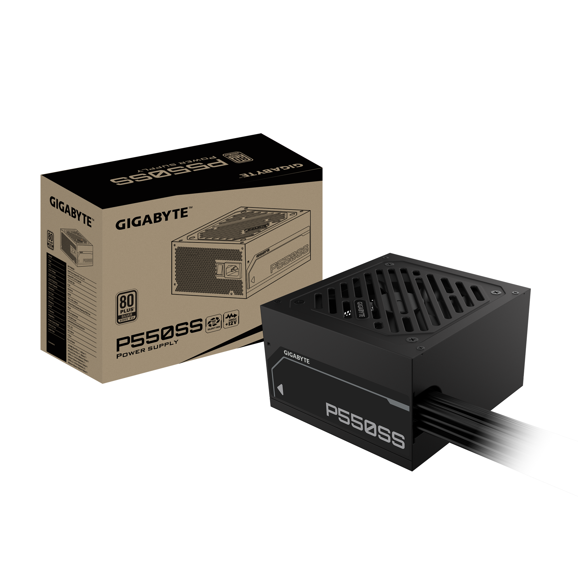 Nguồn Máy Tính Gigabyte P550Ss - 80 Plus Silver ( 550W )