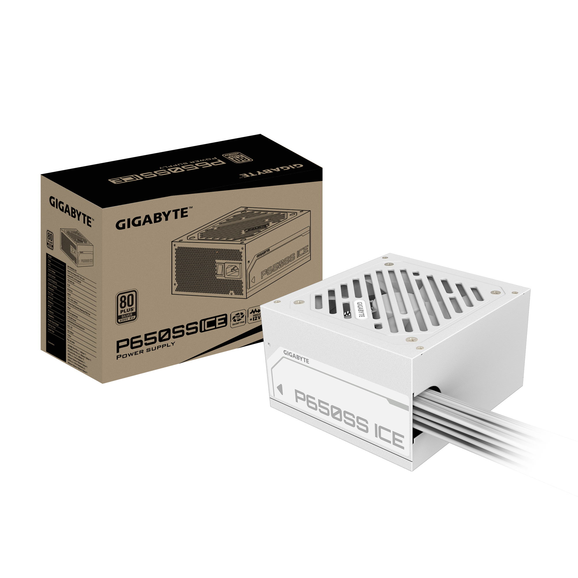 Nguồn Máy Tính Gigabyte P650Ss Ice - 80 Plus Silver ( 650W )